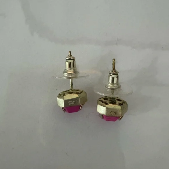 Kendra Scott Logan Earrings - Gold & Pink - Picture 2 of 5
